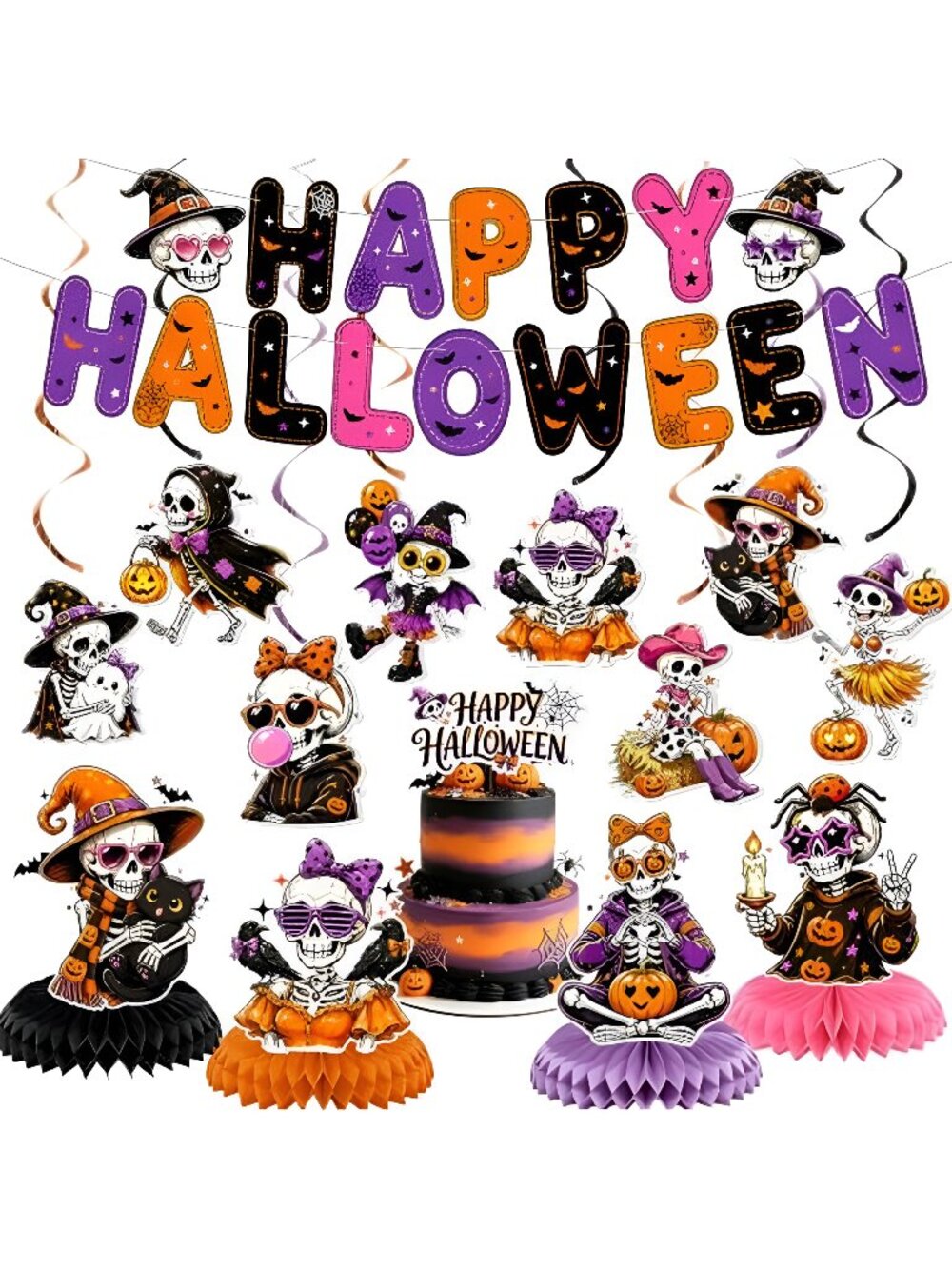 Halloween Birthday Decorations Pink Halloween Decorations Halloween Themed